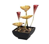 HAGJII Simple Home Tabletop Water Fountain Office Iron Feng Shui Decor Indoor Tabletop Fountain for Home Office Wealth Decor
