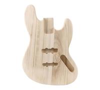 HAGJII Unfinished Guitar Body Paulownia Wood Electric Bass Blank Replacement Part for Diy Guitar Accessory Musical Instrument Modification