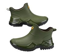 HAGJII Waterproof Rain Boots Garden Shoes for Men Fashion Easy Slip-On Fit