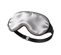 HAGJII Weighted Cooling Eye Mask for Sleeping, Cold Compress with Blackout Design, Reusable Heatable Mask with Adjustable Straps for Eye Fatigue, Self Care & Migraine Relief(Grey)