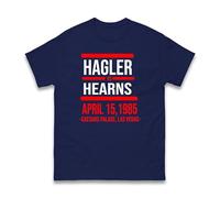 Hagler T-Shirt - Boxing Legends T-Shirt, Classic 80s Fight Night Cool Hearns Boxer Fan Gift Inspired Gym Workout Tee Unisex Kids & Adults Top (Navy, 2XL)