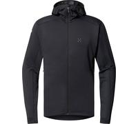 Haglöfs - Breathable hooded fleece - L.I.M Mid Multi II Hood M True Black for Men in Recycled Polyester - Size M Black M