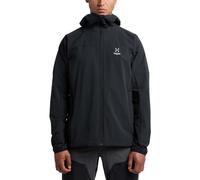 Haglöfs Men's Move Softshell Hoodie Jacket, True Black, XL