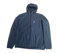 Haglöfs Natrix Softshell Hooded Jacket Mens Size L Black Hiking Coat Wind Resist
