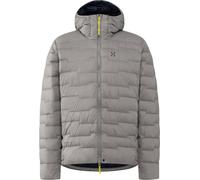 Haglöfs - Natural down hooded jacket - ROC Flash Down Hood M Stone Brick for Men - Size L - Grey Grey L