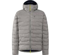 Haglöfs - Natural down hooded jacket - ROC Flash Down Hood M Stone Brick for Men - Size M - Grey Grey M