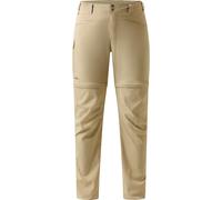Haglöfs - Resistant walking trousers - Lite Standard Zip-Off II Pant W Chalk Beige for Women - Size 36 FR Beige 36 FR