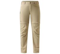 Haglöfs - Resistant walking trousers - Lite Standard Zip-Off II Pant W Chalk Beige for Women - Size 38 FR Beige 38 FR