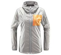 HAGLOFS 605237_4TL L.I.M SHIELD HOOD Jacket Women's CONCRETE/SOFT ORANGE Size S