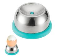 Hagmoo 2Pcs Egg Pricker for Boiled Eggs,Stainless Steel Needle Egg Punch with Base, Handy Egg Piercer Hole, Egg Hole Poker Use, Bakery Kitchen Tools for Eggs and More (Blue)