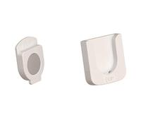 Hagmoo 4pcs Improved Strong Magnetic Remote Control Holder,Wall Mounted Remote Control Holder,Strong Magnet Self Adhesive Remote Holder for TV Remote Control Charge Socket of Home, Office (White*8)