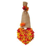 Hagmoo Fall Maple Gnome Front Door Hanger, Fall Decorations Autumn Maple Leaf Wreath for Halloween Thanksgiving Harvest Decoration Indoor Farmhouse Wall Decor