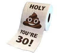 Hagmoo Funny Toilet Paper Roll Birthday Decoration,30th-60th Birthday Gifts for Women Men Gift,Funny Gag Gifts Novelty Present (30th)