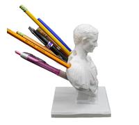 Hagmoo Pen and Pencil Holder,Marker Storage Holder, Resin Ides Of March Pencil Holder - Funny Ides Of March Pen Storage Desk Stand | Decorative Desk Statue Ornament