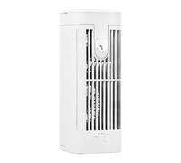 Hagmoo Portable Air Cooler, 3-Speed Dual-Engine Fan, Ice Cooling with Mist Function, LED Night Light, White