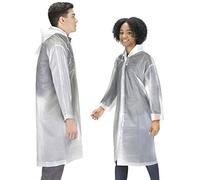 Hagon PRO Rain Coats (2 Pack) - EVA Rain Poncho for Women and Men, Reusable Raincoat