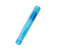 Hagoromo Crystal Multi Chalk Holder - Transparent Magnetic Grip for Fulltouch & Wonder Chalk - Slide Adjustable, Dust-Free Use (Blue)