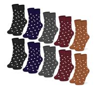 HAGOT 10 Pairs Women's Socks, Breathable Sweat-wicking Mid-calf Socks, Anti-Blister Cotton Sock,Soft Fluffy & Pill-resistant,Comfort for Walking Hiking & Outdoors
