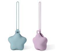 HAGOT 2 Pack Silicone Dummy Holder, Universal Pacifier Case for Travel & Home