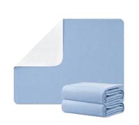 HAGOT 2 Pack Washable Waterproof Bed Pad, Non-Slip Absorbent Mattress Protector, Reusable Incontinence Underpad For People and Pets, 75 x 90cm