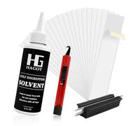 HAGOT 4 Pieces Golf Grip Repair Kits, with Golf Grip Tape, Hook Blade, Rubber Vise Clamp & Golf Solvent,Universal Size