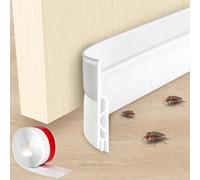 HAGOT Draft Excluder for Doors, Self-Adhesive Draught Excluder Tape for Doors, Blocks Cold Air, Noise & Dust, Quick and Easy Installation, 200x5cm (2" W x 78" L)