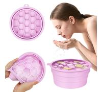 HAGOT Face Bowl for Ice,Foldable Facebowl with Built-in Icetray, Portable Quick Cooling Facial Washing Basin for Soothe Skin, Wash Basin for Home Use or Travel