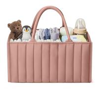 HAGOT Nappy Caddy, Baby Diaper Caddy Organizer, Foldable Bag Organizer with Compartments, Baby Wipes Bag for Mum to Be