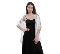 HAGOT Silky Organza Shawls, Women Sheer Shimmer Bridesmaid, Formal Party Wedding Shawl, Wraps for Evening Dresses