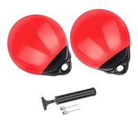 Hagsnec 1 Pair of Boat Mooring Buoys, Grade Inflatable PVC Round Pontoon Boat Fenders Ball, Boat,9.8X12.2 Inch