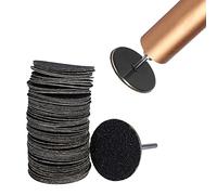 Hagsnec 100 PCS Replacement Sandpaper Discs Self-Adhesive Sandpaper Disk Pads for Electric Foot File Callus Remover Tool (80)