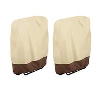 Hagsnec 2 x Folding Deck Chair Covers for Outdoor Use Waterproof Balcony Folding Deck Chair for Outdoor Garden Deck Chair Cover for Sunbathing