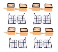 Hagsnec 4 Motor Protection Filters (Motor Filter) + 4 HEPA (Micro) Filters for Kobold VK 135, 136, VK135, VK136