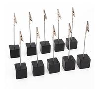 Hagsnec Card Holder Space Memo Holder Card Photo Office Clips Note - Pack of 10 (Black)