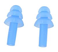 Hagsnec Pair Flexible Silicone Ear Plugs Earplug Blue