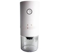 Hagsnec Portable Electric Coffee Grinder Brewed Coffee Maker Rechargeable Ceramic Conical White