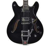 Hagstorm Tremar Viking Deluxe Electric Guitar - Black