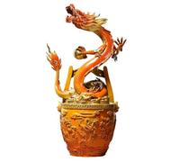 HAGTRB Attract Wealth Statue Ornament Creative Copper Dragon Ornaments for Home Living Room Office Display Cabinet Desktop Crafts Porch Wealth Decor