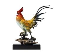 HAGTRB Attract Wealth Statue Ornament Home Copper Brass Rooster Ornaments Living Room Desktop Decoration Chinese Handicrafts Handmade Statues Wealth Decor