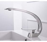 HAGTRB Kitchen Taps Brass Faucet Tap Basin Faucets Bathroom Mixer Tap Brass Faucet Single Handle Single Hole White Waterfall Faucet Taps-Chrome 16990L,Chrome 16990l