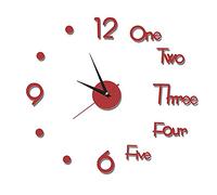 HAGTRB VejiA Wall Clocks for Living Room Modern, Large Wall Clocks for Home and Office Silent DIY Frameless Wall Clock