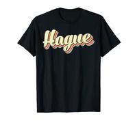 Hague TShirt Retro Art Baseball Font Vintage T-Shirt