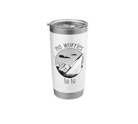 haha no Worries Funny Sinking Ship Silly Captain Meme Stainless Steel Insulated Tumbler