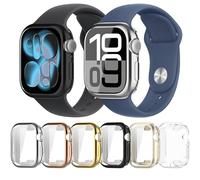 Hahace 6 Pack Smart watch Case Compatible with Apple Watch Series 11/Series 10 42mm,TPU material，All-around protection, ultra-thin and lightweight, wear-resistant, scratch-resistant and drop-resistant