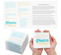 Hahafelt 12 Pack Prayer Cloth for Anointing 8 x 8 Inches Prayer Pocket Peace for Christians in My Pocket Church Office