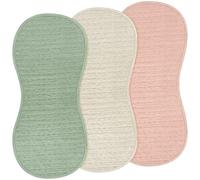 Hahafelt 3 Pcs Changing Pad Liners Fits in Peanut Shape Changing Pad Waterproof Diaper Mats Organic Cotton Peanut Mats are Warm on a Baby's Back, Washable Reusable(Fresh Style,Green)