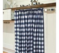 Hahafelt Cabinet Dishwasher Hidden Curtains with Telescopic Rod and Rod Clamp Dishwasher Desk 35 x 39 Inches Curtain for Kitchen Under Sink Washing Machine(Black and White Stripes)