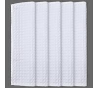 Hahafelt White Luxury Waffle Bath Mat 23.6"x31.5" Absorbent Quick Dry Bathroom Carpet Spa Shower Bathtub Towel