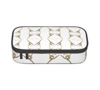 HAHAFU A Dancer Durable Large Capacity Pencil Case with Multiple Compartments,Print Water-Resistant Polyester School Supplies Organizer (Square Design)