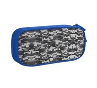 HAHAFU Abstract Camouflage Double Layer Large Capacity Pencil Case, Full Print Oxford-Cloth Pencil Pouch with Multiple Compartments,Customizable Smooth Zipper Stationery Bag